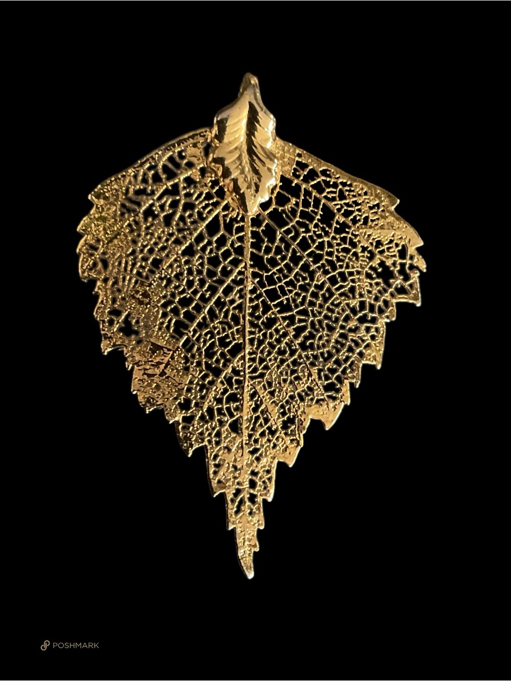 💖 24K Gold Dipped Birch Leaf Pendant 💖